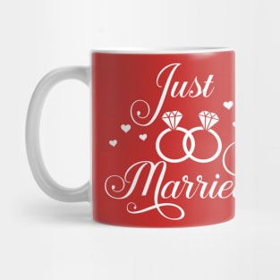 Just Married Lesbian Bi Pan Trans Queer LGBT Pride Mug